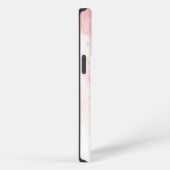 Etui iPhone 13 Pro Marbré paillettes roses (Côté droit)