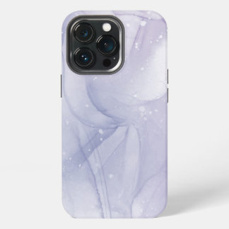 Etui iPhone 13 Pro Marbre pourpre avec Parties scintillant