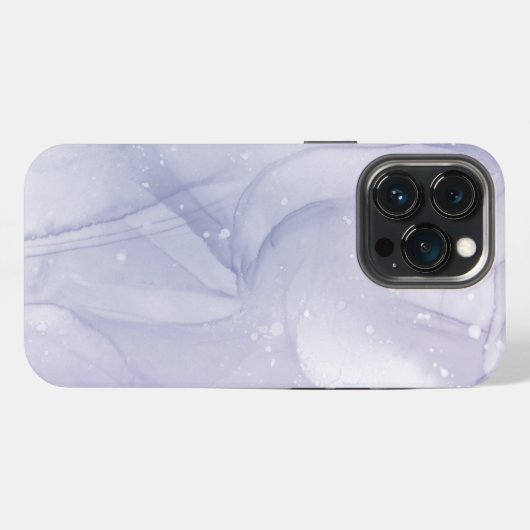 Etui iPhone 13 Pro Marbre pourpre avec Parties scintillant (Verso Horizontal)