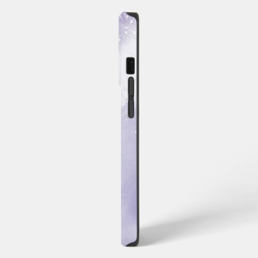 Etui iPhone 13 Pro Marbre pourpre avec Parties scintillant (Côté gauche)