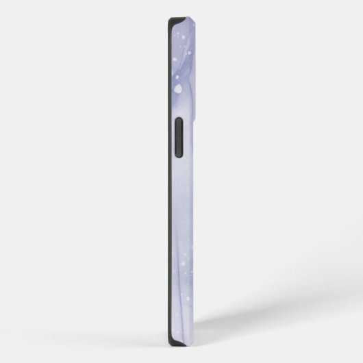 Etui iPhone 13 Pro Marbre pourpre avec Parties scintillant (Côté droit)