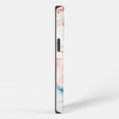 Etui iPhone 13 Pro Marbré rose or (Côté droit)