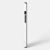 Etui iPhone 13 Pro Marbre texturé rose élégant (Côté gauche)