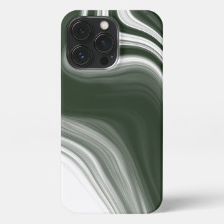Etui iPhone 13 Pro Marbre vert cendré Abstrait