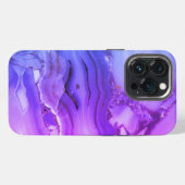 Etui iPhone 13 Pro Marbre violet exotique (Verso Horizontal)