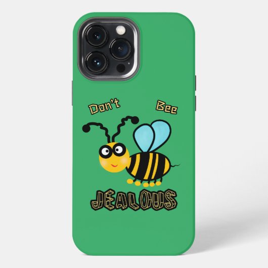 Etui iPhone 13 Pro Max Abeille drôle (Verso)