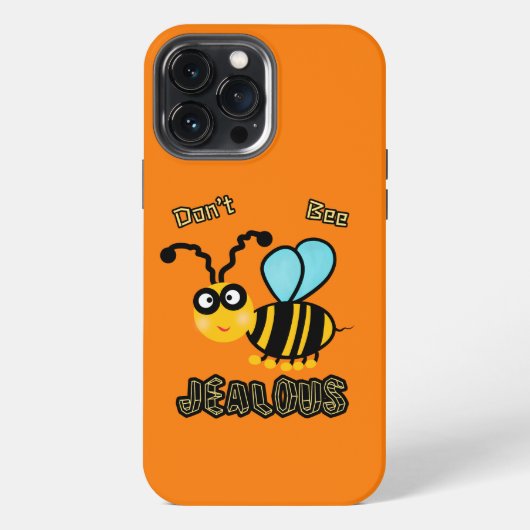 Etui iPhone 13 Pro Max Abeille drôle (Verso)