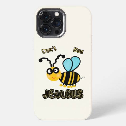 Etui iPhone 13 Pro Max Abeille drôle (Verso)