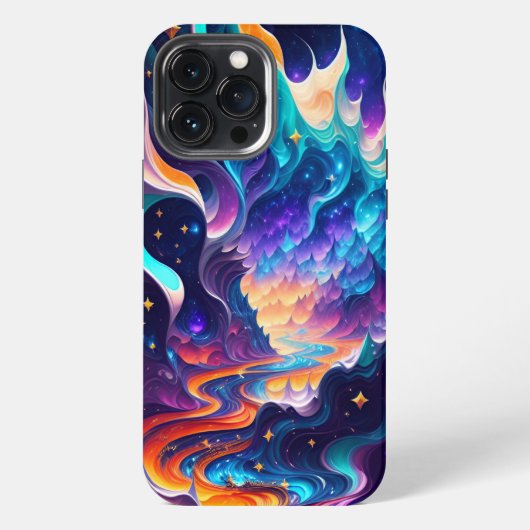 Etui iPhone 13 Pro Max Abstrait magique (Verso)