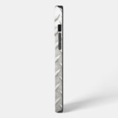 Etui iPhone 13 Pro Max Acier industriel Nom de la plaque de diamant (Côté gauche)