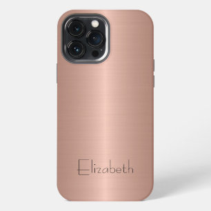 Etui iPhone 13 Pro Max Acier inoxydable bronze métallisé