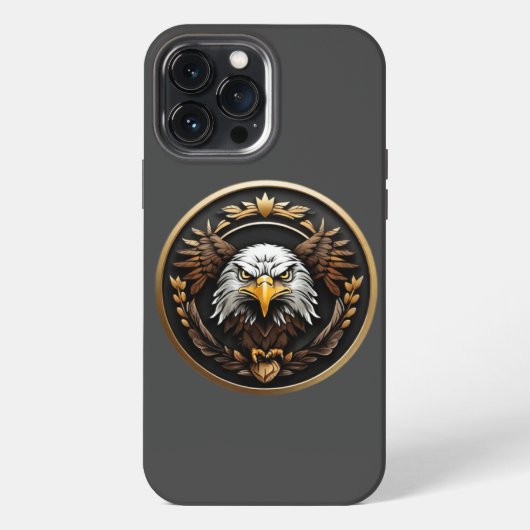 Etui iPhone 13 Pro Max aigle américain (Verso)