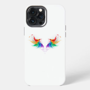 Etui iPhone 13 Pro Max Ailes arc-en-ciel douces