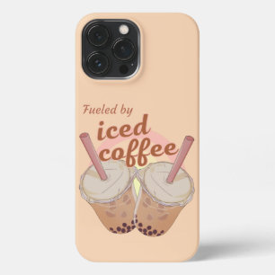 Etui iPhone 13 Pro Max alimenté par du café glacé.