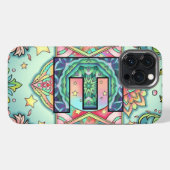 Etui iPhone 13 Pro Max Alphabet E mandala (Verso Horizontal)