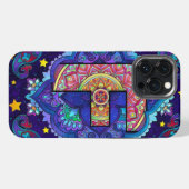 Etui iPhone 13 Pro Max Alphabet F mandala (Verso Horizontal)