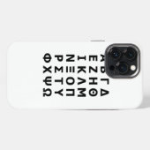 Etui iPhone 13 Pro Max Alphabet grec (Verso Horizontal)