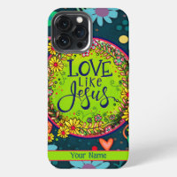 Amour comme Jésus Floral Personnalisé Fun Whimsy