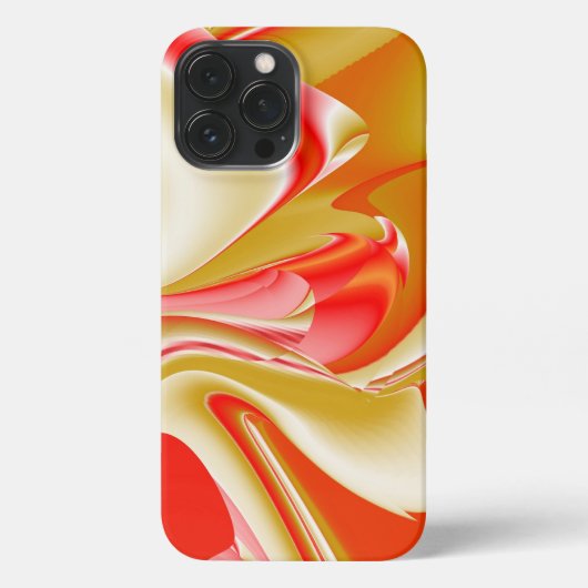 Etui iPhone 13 Pro Max Amour et Or Abstrait 3D Rainbowart (Verso)