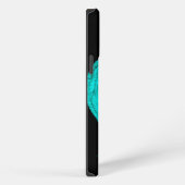 Etui iPhone 13 Pro Max Angel, Noir et Vert design (Côté droit)
