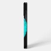 Etui iPhone 13 Pro Max Angel, Noir et Vert design (Côté gauche)