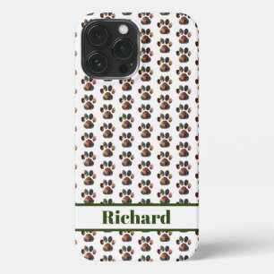 Etui iPhone 13 Pro Max Animal Paw Silhouette Thanksgiving Custom White