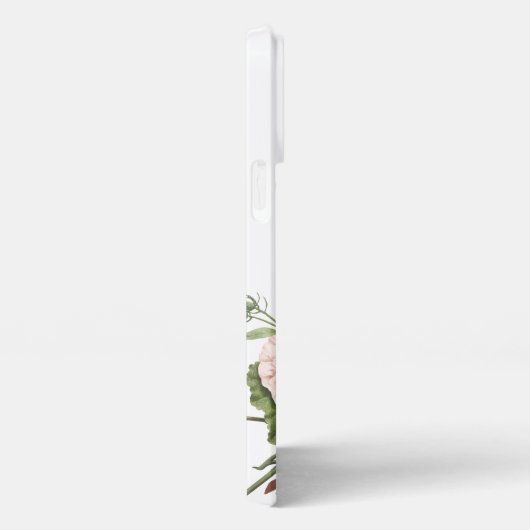 Etui iPhone 13 Pro Max Aquarelle de fleurs botaniques NOM PERSONNALISÉ (Côté droit)