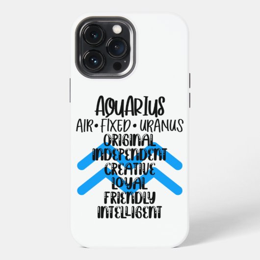Etui iPhone 13 Pro Max Aquarius (Verso)