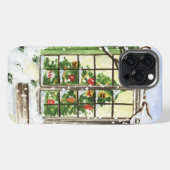 Etui iPhone 13 Pro Max arbre de Noël festif (Verso Horizontal)