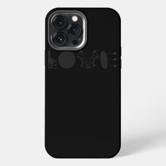 Etui iPhone 13 Pro Max Arc à poulies de cible vintage pour archerie