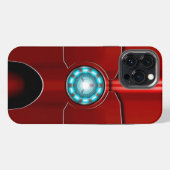 Etui iPhone 13 Pro Max Arc Réacteur Arc Armure rouge (Verso Horizontal)