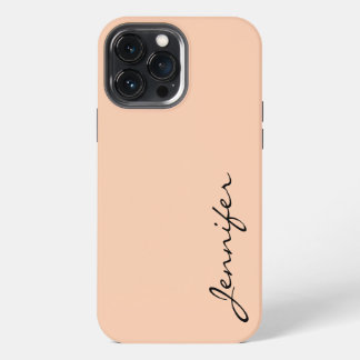 Etui iPhone 13 Pro Max Arrière - plan couleur abricot