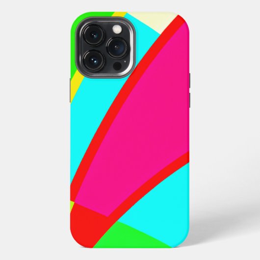 Etui iPhone 13 Pro Max Art Abstrait coloré (Verso)