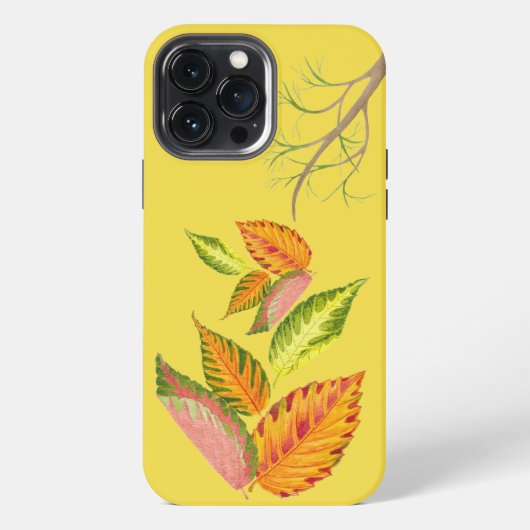 Etui iPhone 13 Pro Max Arty Autumn sur un étui d'iPhone (Verso)