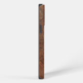 Etui iPhone 13 Pro Max Aspect bois de noyer foncé (Côté droit)