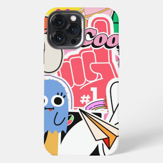 Etui iPhone 13 Pro Max Autocollants Cool Y2K (Verso)