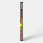 Etui iPhone 13 Pro Max Beau papillon sur Fleur Jaune (Côté gauche)