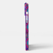 Etui iPhone 13 Pro Max Beau style sud-ouest rose et violet (Côté gauche)