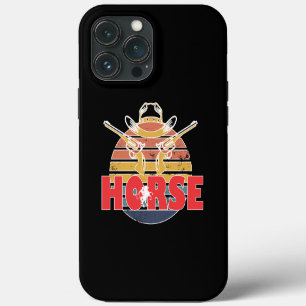Etui iPhone 13 Pro Max Beauté et grâce des chevaux Équestre vintage