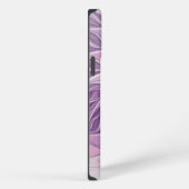 Etui iPhone 13 Pro Max Belles Initiales Abstraites de Fleur Rose (Côté droit)