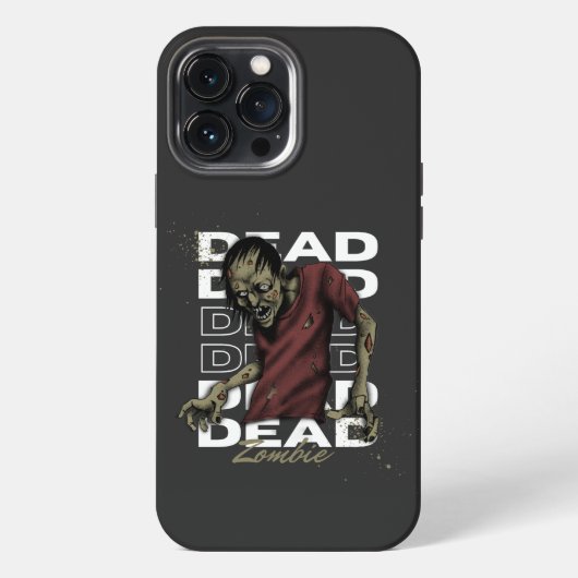 Etui iPhone 13 Pro Max Blanc Brown mort Zombie iPhone 13 Pro Max Coques (Verso)