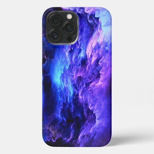 Etui iPhone 13 Pro Max Bleu et pourpre dans les nuages (Verso)