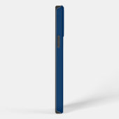 Etui iPhone 13 Pro Max Bleu marine nom personnalisé simple (Côté droit)