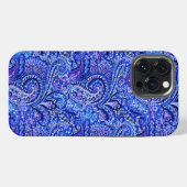 Etui iPhone 13 Pro Max Bleu Paisley Vibrant (Verso Horizontal)