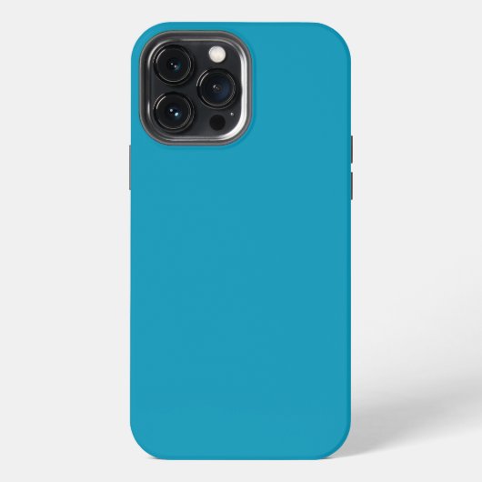Etui iPhone 13 Pro Max Bleu-vert (couleur unie) (Verso)