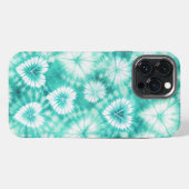 Etui iPhone 13 Pro Max Blue Hearts Tie Dye (Verso Horizontal)
