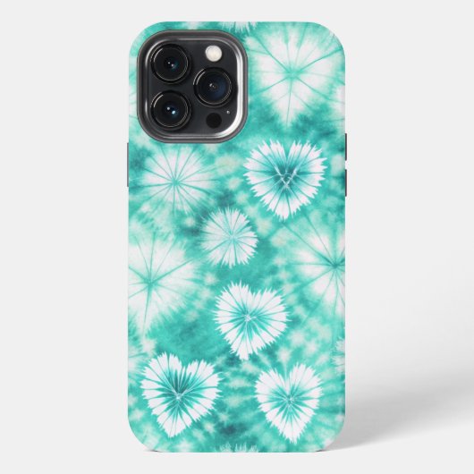 Etui iPhone 13 Pro Max Blue Hearts Tie Dye (Verso)