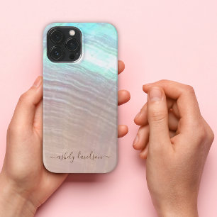 Etui iPhone 13 Pro Max Boîtier iPhone en Nacre de Coquillage