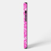 Etui iPhone 13 Pro Max Boîtier iPhone rose avec texte d'amour multilingue (Côté gauche)