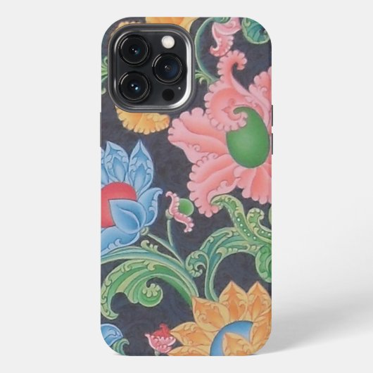 Etui iPhone 13 Pro Max Boîtier pour iPhone 13 Pro Max Fleurs (Verso)